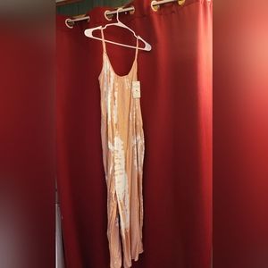 Pink romper with pockets